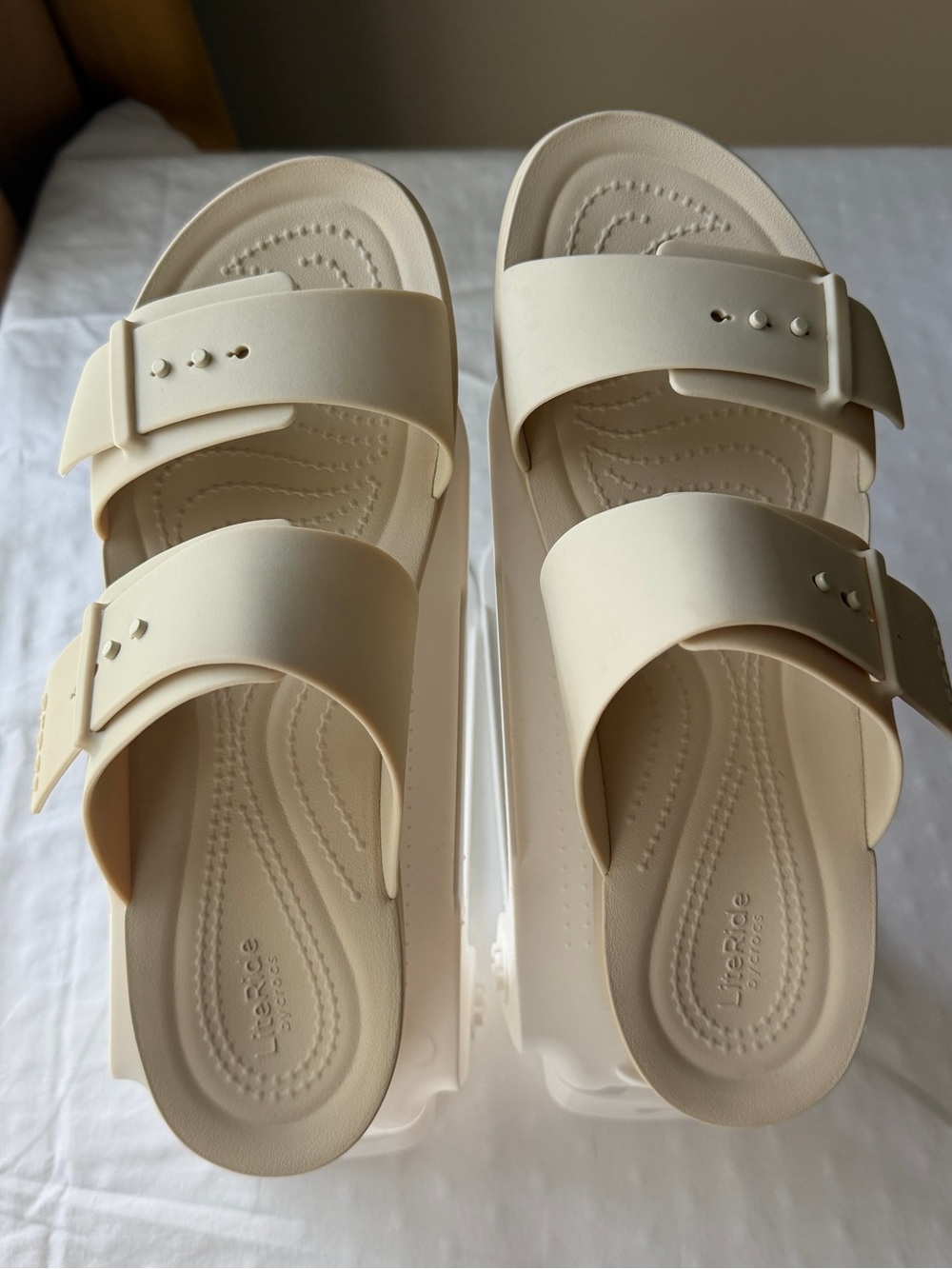 Crocs Women's Brooklyn Buckle Low Wedge Sandals